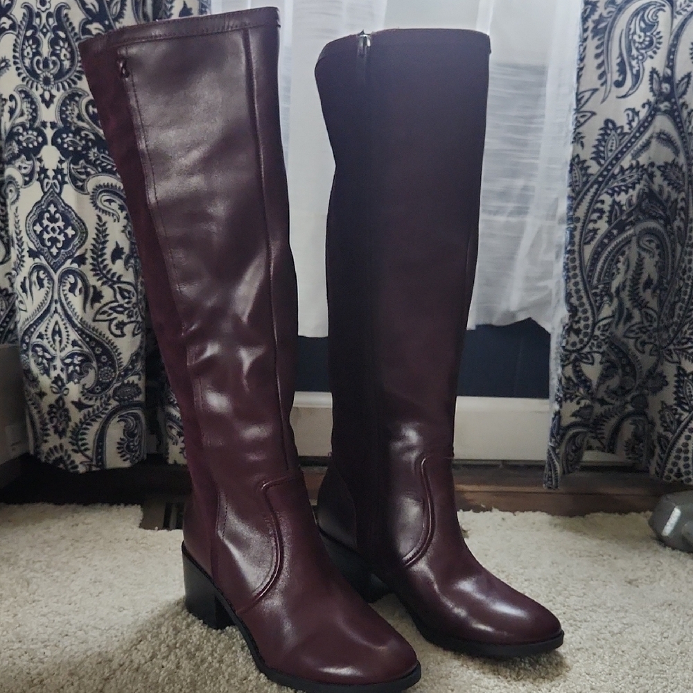 New Marc Fisher Leather Boots Size 7M